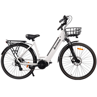 2024 New Arrival Accolmile Electric Bike Women's Bicycle For City Urban Cycling 250W Mid Motor 15.6Ah Battery 100-120KM Range