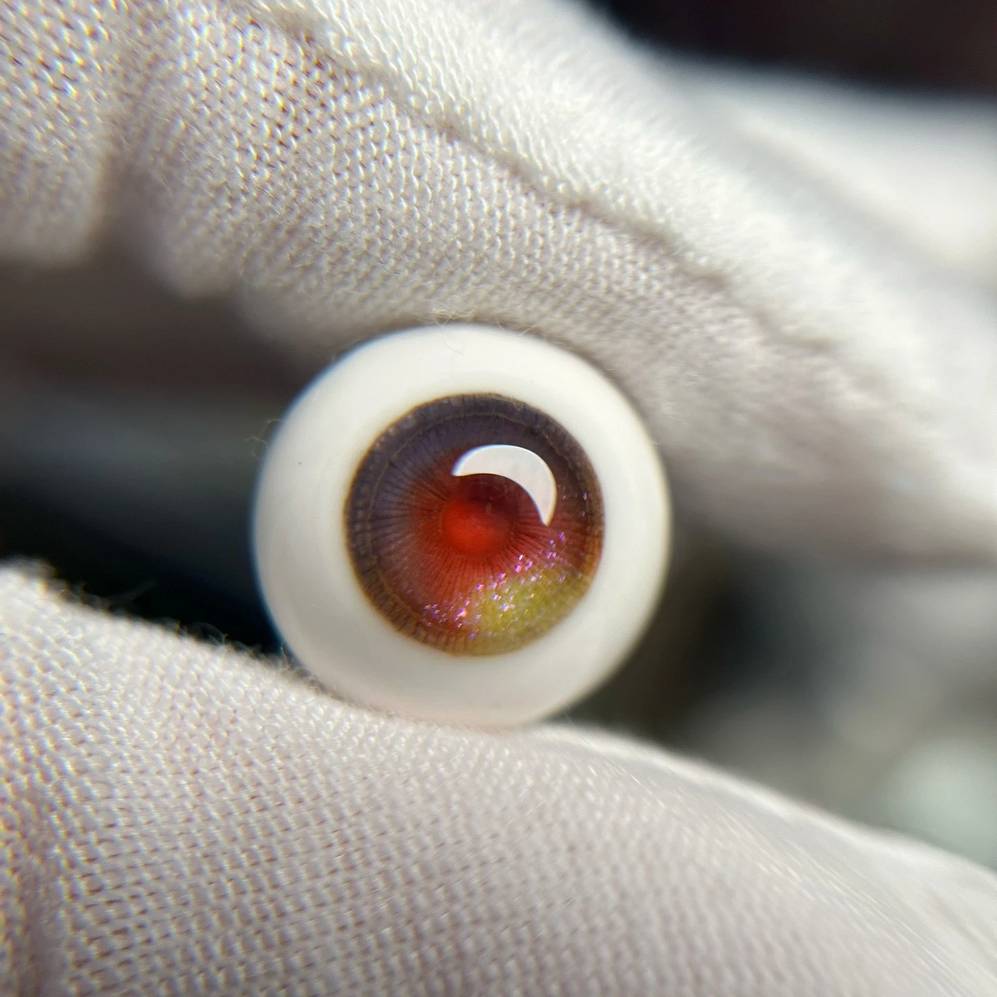 BJD Doll Eyes Resin Pure Circle Eyeball DIY Handmade Eyeball Doll Accessories 16/18/20/22/24mm Doll Plaster Eyes