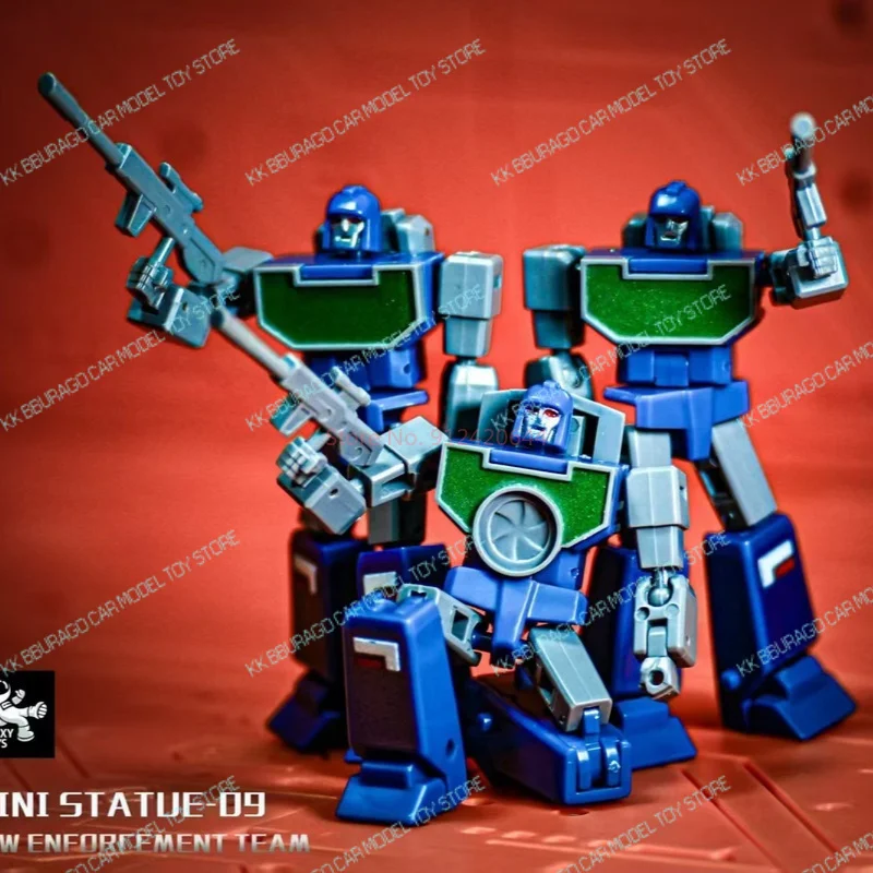 In stock Galaxy Toys Transformation Reflector Action Fiugres Mini Statue-09 Law Enforcement Team Decepticons Viewfinder Spectro
