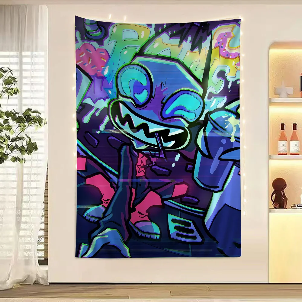 Invader Zim DIY Wall Tapestry Bohemian Wall Tapestries Mandala Home Decor