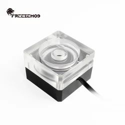 FREEZEMOD-bomba de agua para enfriador de agua, Control de velocidad PWM ultrafino, flujo grueso de 4cm, 500L, compatible con tanque OD50 PU-SZM6, Enfriador de agua