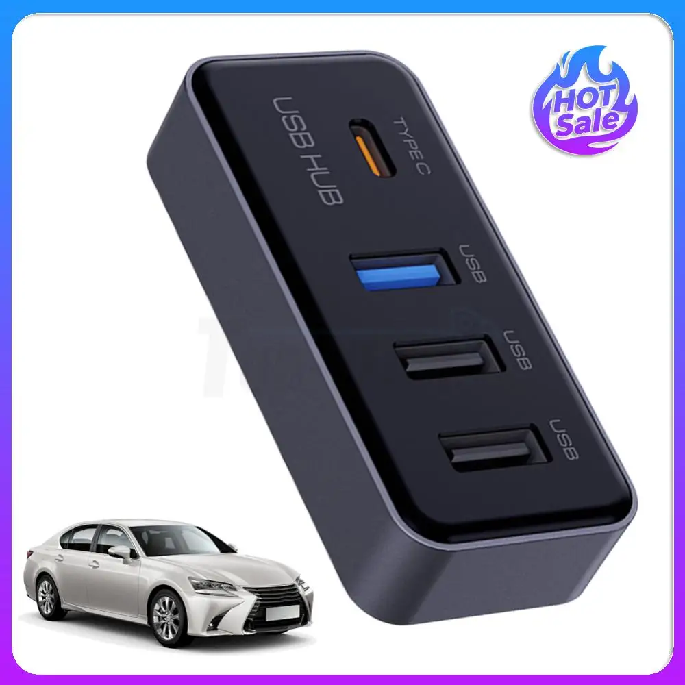 

4-in-1 Multi Port Glove Box Expansion Dock USB Adapter for Tesla Model 3 Model Y Car Accessories