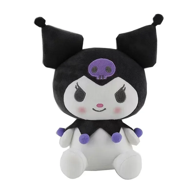 

25cm Genuine Aoger Anime Kuromi Plush Doll Stuffed Toys Kawali Home Pillow Soft Stuffed Dolls Birthday Kids Gift