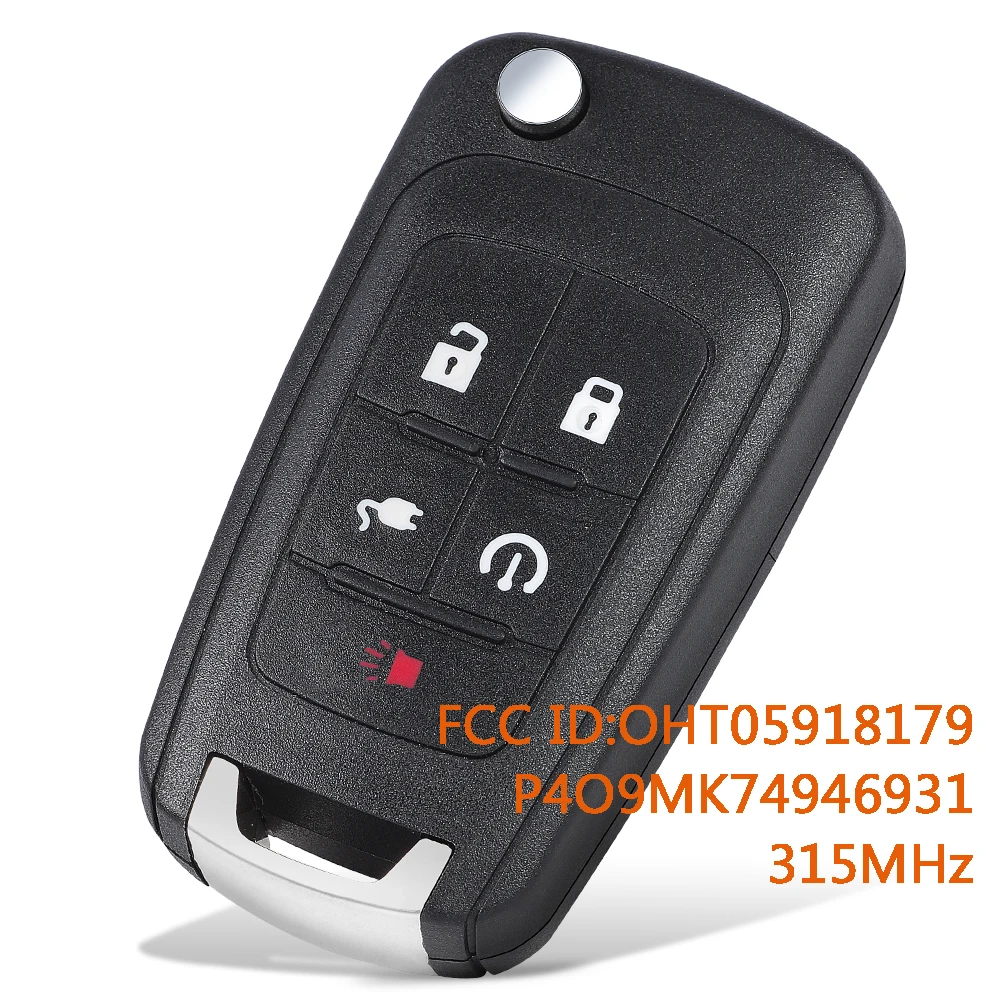 

KEYECU OHT05918179 P4O9MK74946931 315MHz Remote Key Fob for Chevrolet Volt 2011 2012 2013 2014 2015 22755321 22755323 22737534