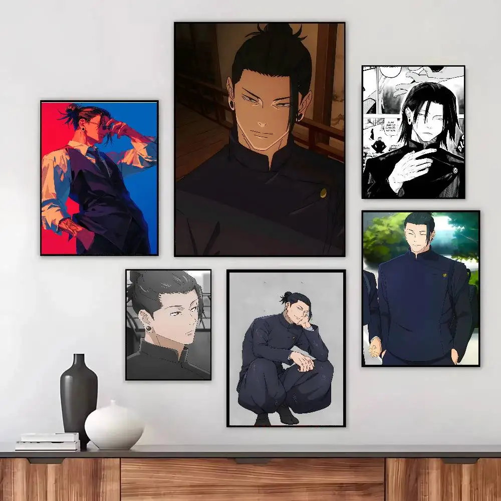 Geto Suguru Animation Jujutsu Kaisen Art Sticky Wall Waterproof Home Living Room Bedroom Bar Aesthetic Decoration