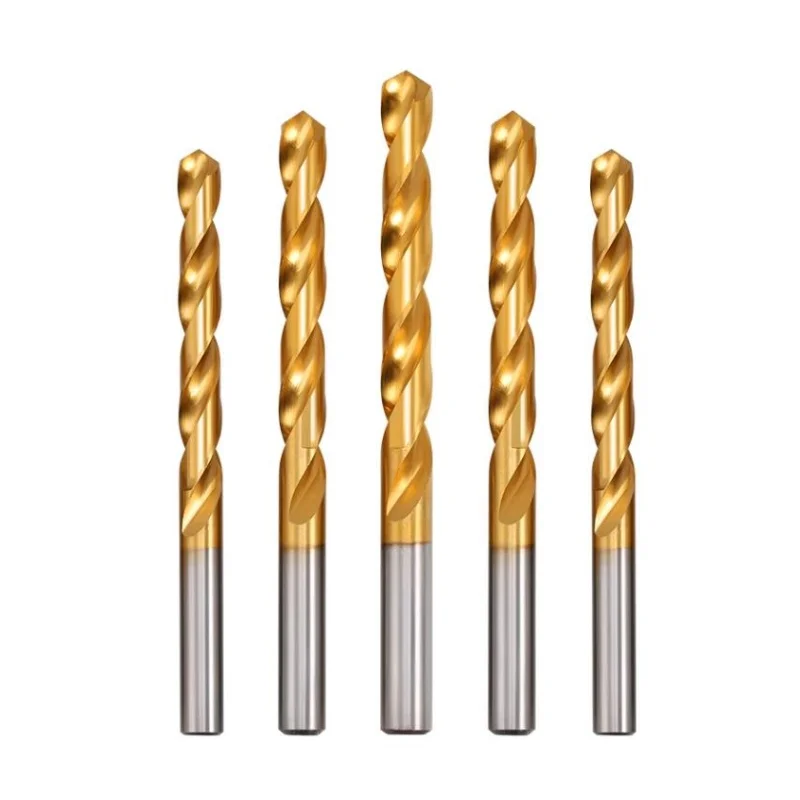 1-5 шт. HSS спиральные сверла с прямым хвостовиком и титановым покрытием 1 мм-12 мм для металла, алюминия, меди, нержавеющей стали, инструмент для деревянных отверстий