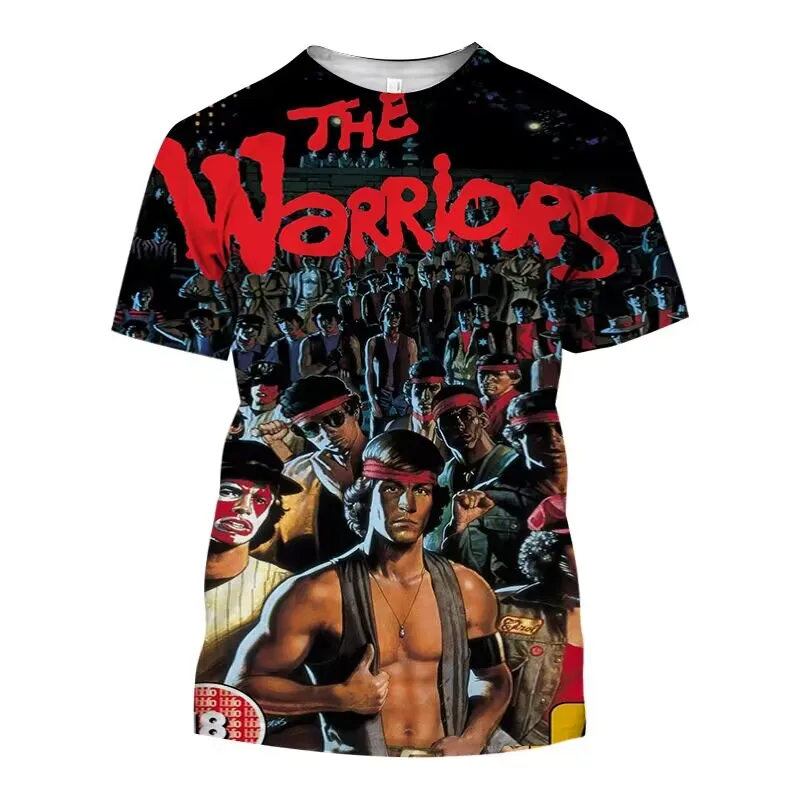 The THE WARRIORS Printed T Shirt For Men Fashion Casual O-neck Short Sleeve Cool Tees Harajuku Streetwear Movie Oversized Tops