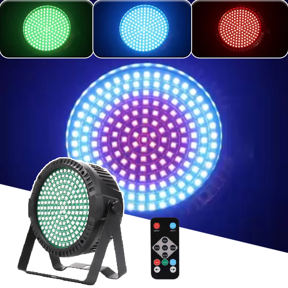 

2022 NEW Remote Control RGB 3IN1 SMD Par Light Strobe Dyeing Effect 4/28CH DMX512 For DJ Disco Stage Music Party Indoor Bar