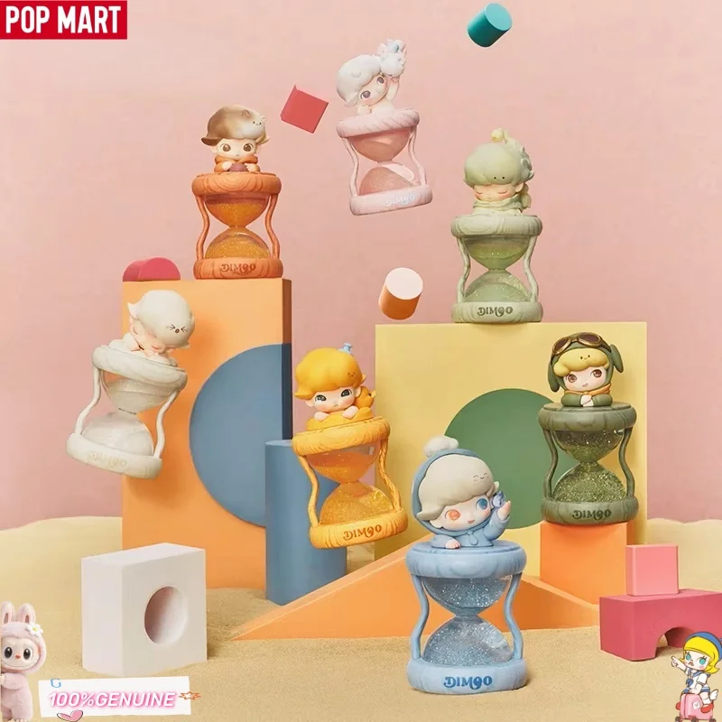 

POP MART Dimoo Memories World Series светящиеся песочные часы хрустальный шар глухая коробка Mystery Box коллекция куклы детский подарок на день рождения игрушка