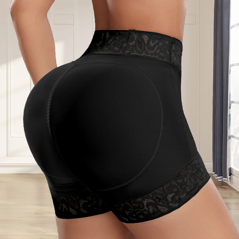 Women Butt Lifter Body Shaper Lace Waist Band Thigh Slimming Shapewear Shorts