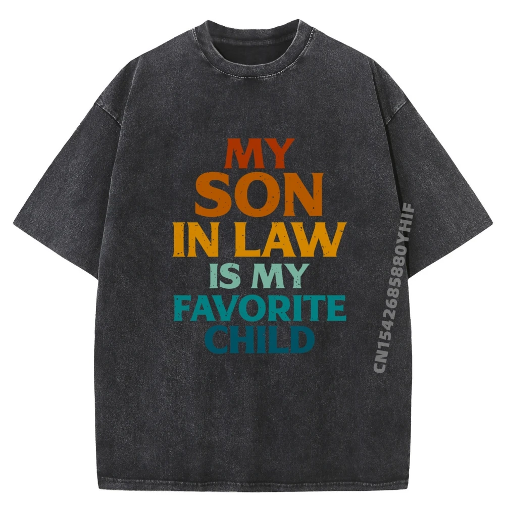 

Повседневная футболка «Мой сыно в закон — моя любимая детская футболка, мужские летние топы, футболки с графическим рисунком в стиле хип-хоп для мужчин, уличная стираная рубашка