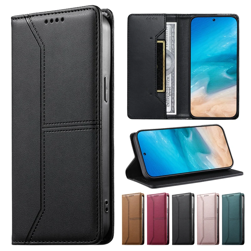 Etui Anti-thef Leather Case For Samsung Galaxy S21 S20 FE Ultra S10E S8 S9 S10 Plus 5G Card Holder Wallet Bags Flip Phone Cover