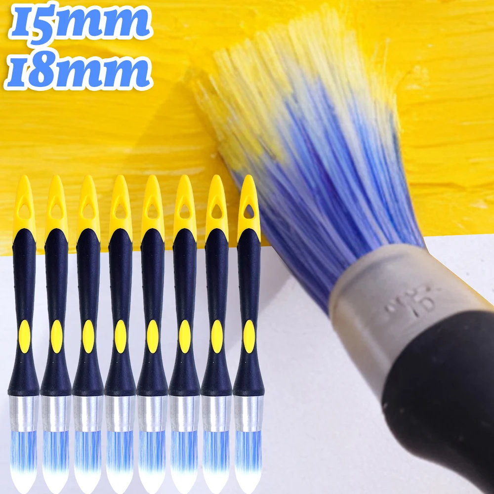 

Round Trim Paint Brush Dual Color Professional Trimming Sharpened Edge Brush Groove Corner Detail Painting Tool Edge Sharpener