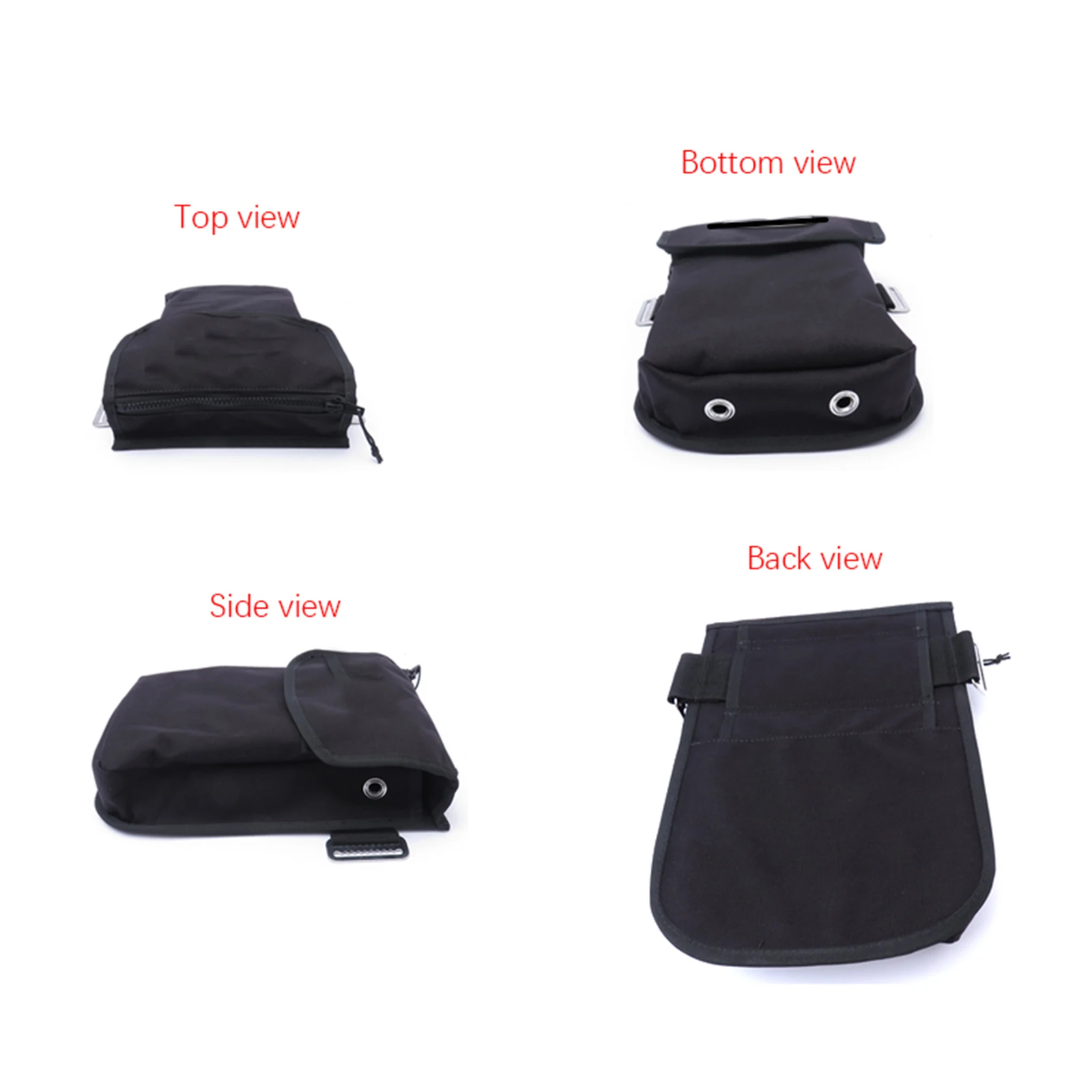 Scuba Diving Thigh Pocket Snorkeling Equipment Holder Scuba Diving Accessories for Underwater Diver Snorkeling Swimming Black