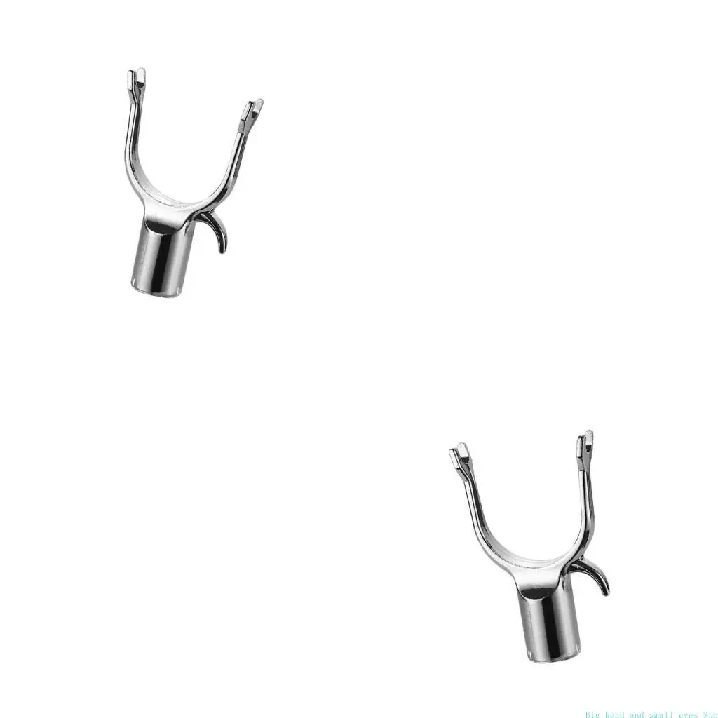 581C 1Piece Metal Utility Hook for Closet Poles Replacement for High Reach Poles Hook Long Reach Replacement Metal Hook