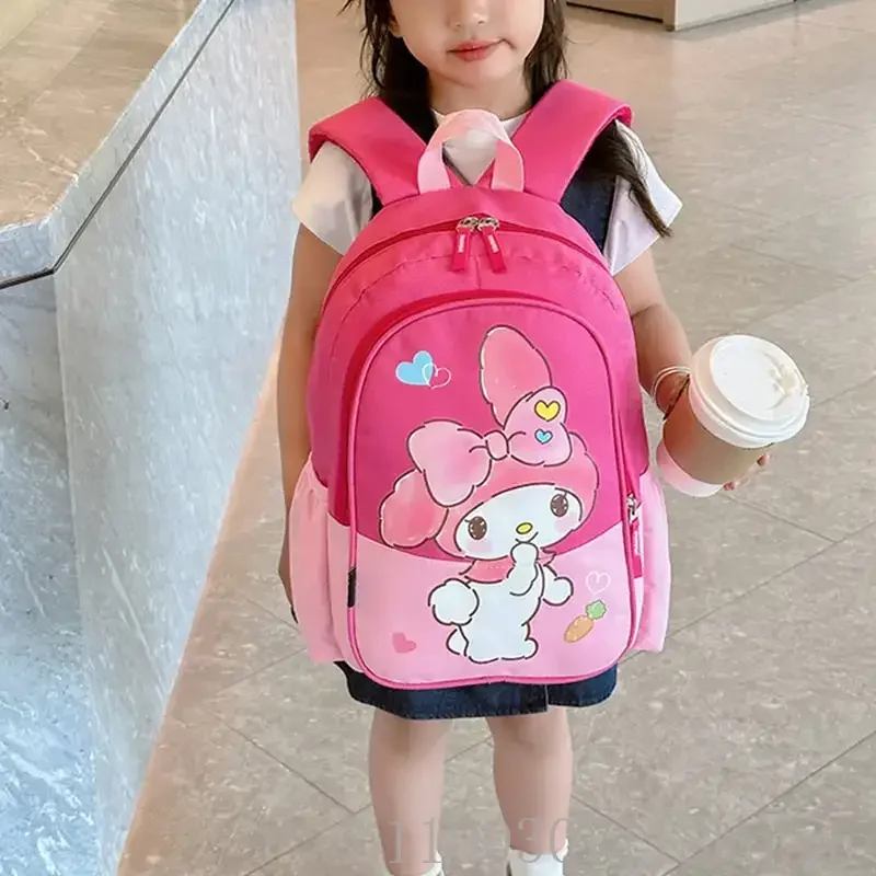 Sanrio Kuromi My Melody Children Backpack Cute Anime Cartoon School Bag Kindergarten Elementary Student