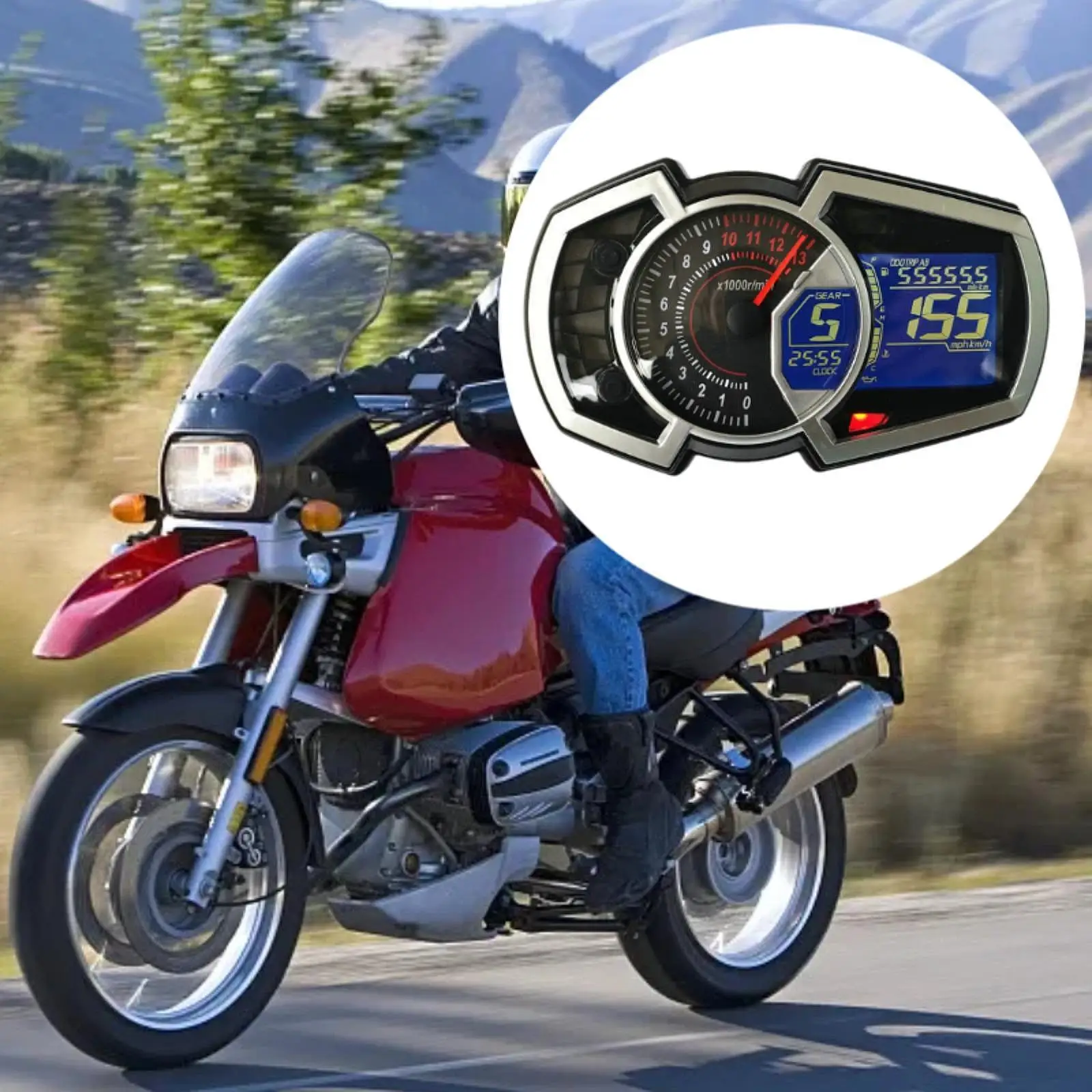 Motorbike Speedometer Clear Display Professional Replacement Easy Installation