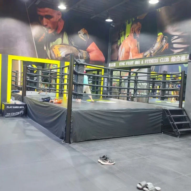 2026 Factory Price 4m/5m/6m Custom Fighting Folding Boxing Ring Collapsible Muay Thai Fighting Foldable Boxing Ring For Sale