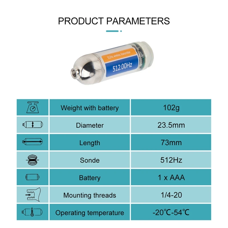 Lokasi kamera endoskopi 512Hz pemancar jarak jauh, untuk sistem inspeksi pipa bawah tanah
