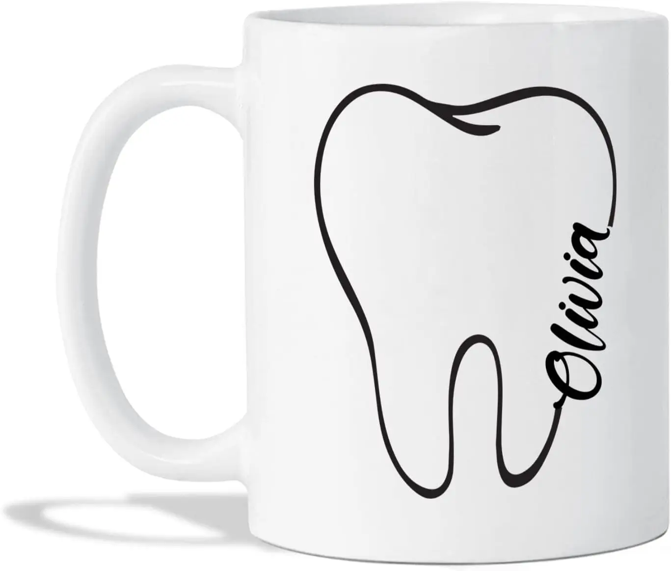 Customized Dentist Ceramic Mug - New Dental Mug For Teeth Doctor - Brush Tooth Mug - Personalized Dentist Mug With Name - Dentis