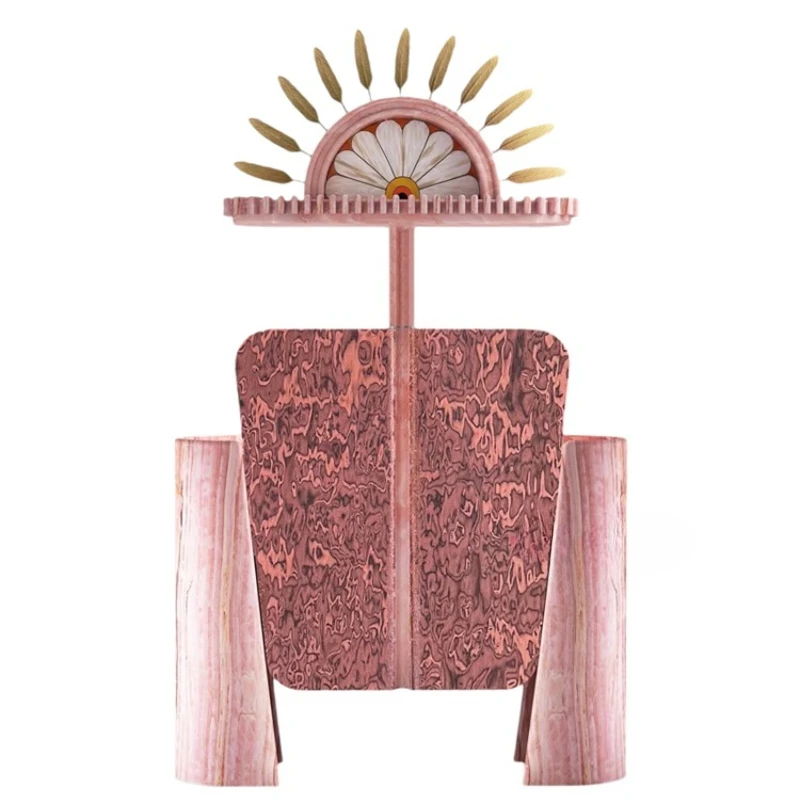 Artistic light luxury marble wine cabinets, high-end display cabinets, villas, luxury luxury fashion sideboards