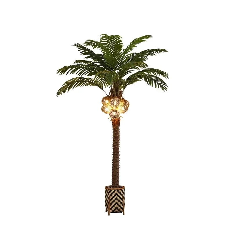 

Simulated coconut tree floor-to-ceiling large-scale interior decoration