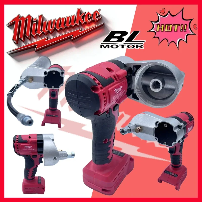 

Milwaukee 10000PSI Brushless Electric Grease Gun High-Pressure Fully Automatic Oil Injector Fat Machine For 18V Battery