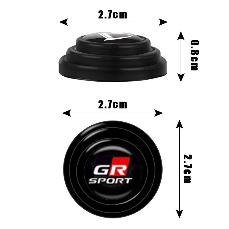 4/8pcs Car General Shock Absorber Sticker Gasket Shockproof Cushion Patch Decal For Toyota GR Sport RAV4 C-HR Corolla Camry HV