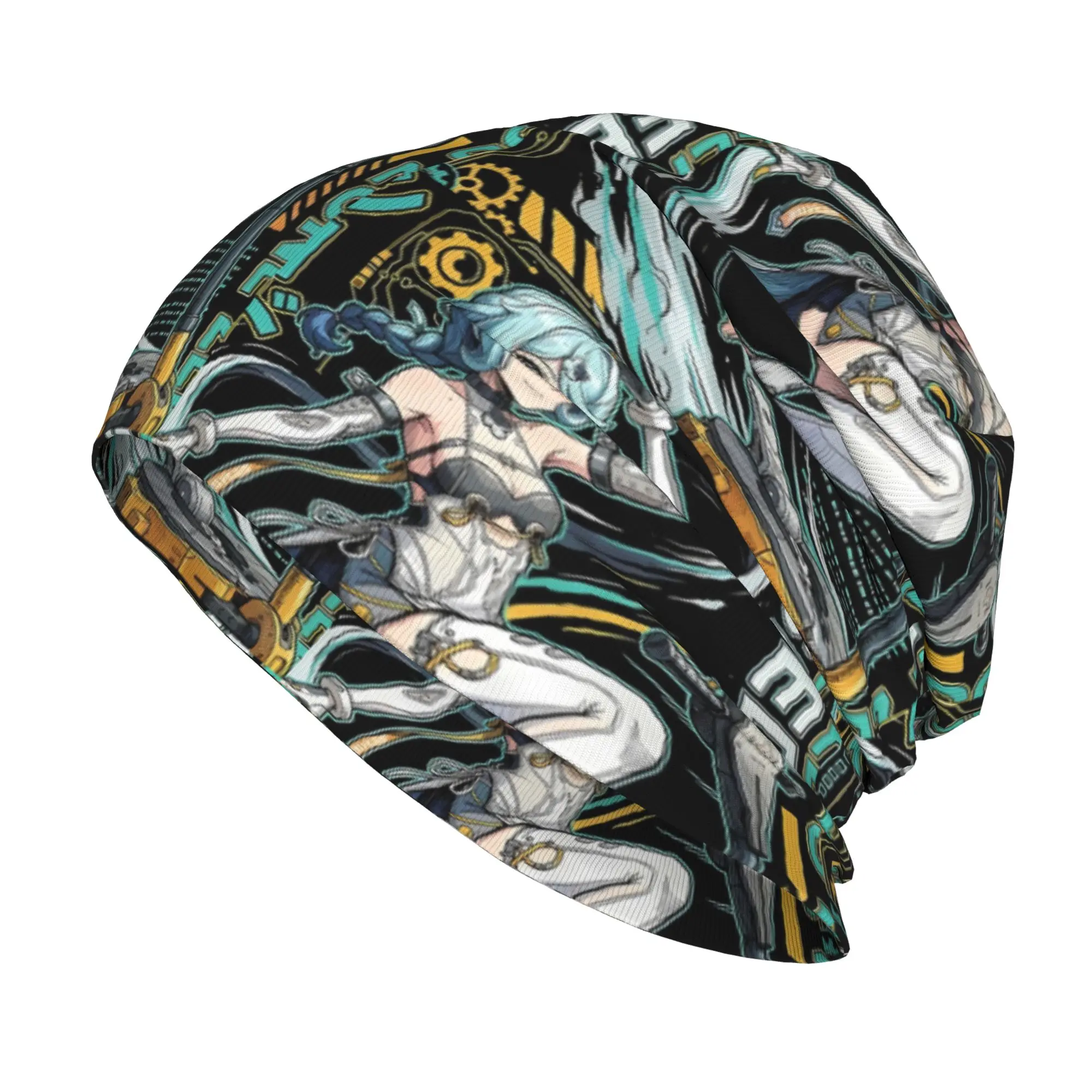 Bonnet Hats Zenless Zone Zero Men Women's Thin Hat Seed Retrowave Synth Neon Mecha Autumn Spring Street Skullies Beanies Caps