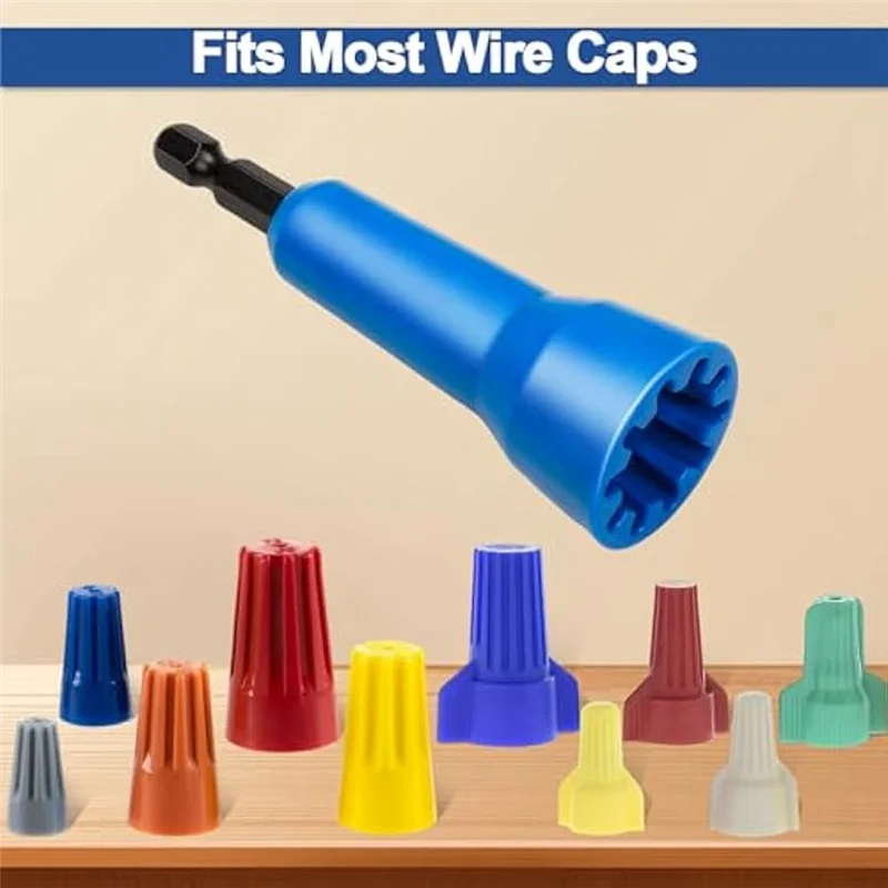 BAAU 2Pc Wire Twisting Tools,Wire Nut Twister,Twist Wire Connector,Wire Twister Tool For Drill And Wire Connector Driver Easy In