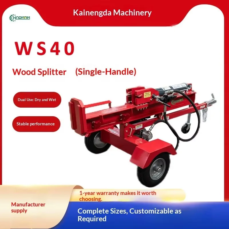 【Best-selling】WS40 Electric Single Handle Dual-Purpose Vertical & Horizontal Automatic Small Hydraulic Log Splitter Bearing Core