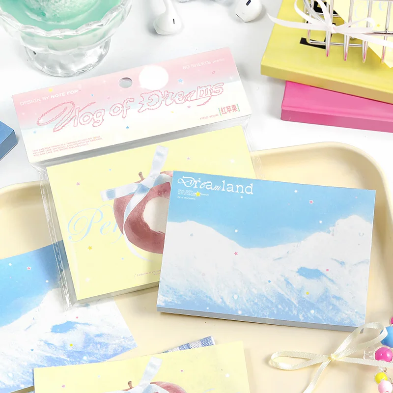 

4packs/LOT Vlog of Dreams Series series cute lovely retro decorative paper memo pad