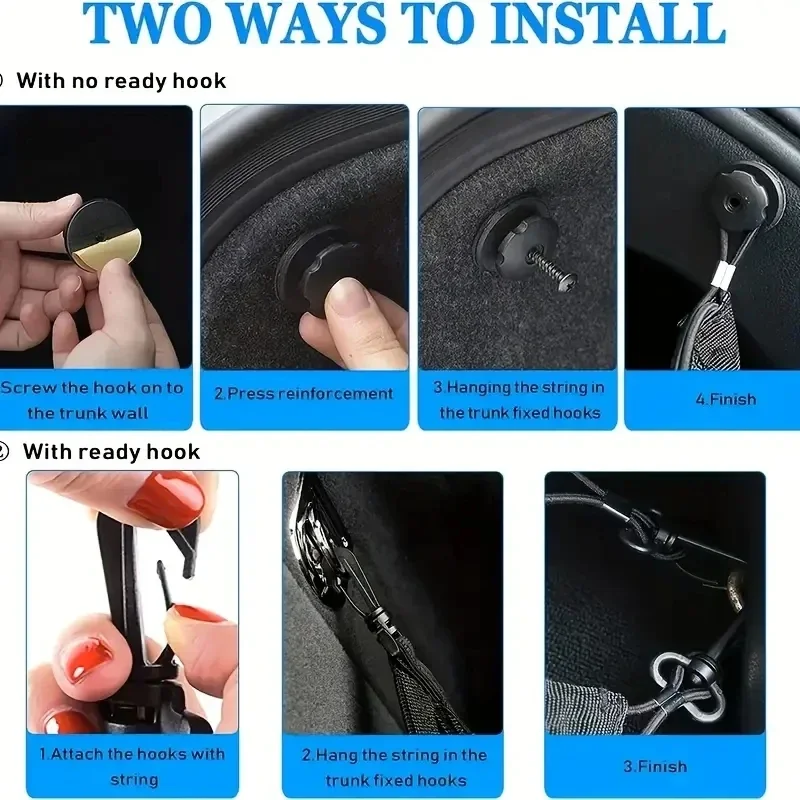 سيارة جذع صافي العالمي سيارة شبكة حقيبة السيارات الخلفي الجذع تخزين صافي الأمتعة شبكة بضائع جيب لسيارة دراجة نارية الشاحنات ATV