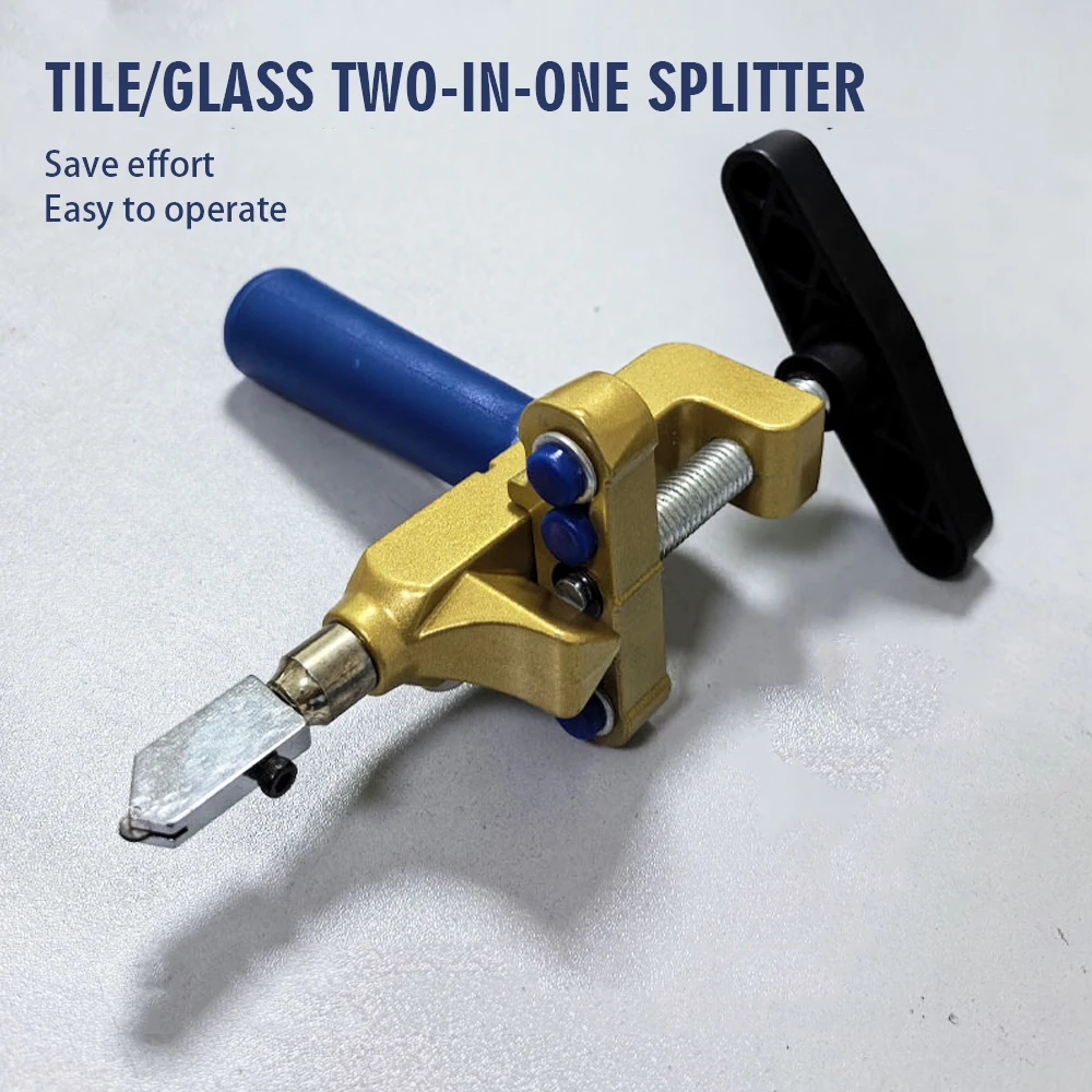 

2025 2 in 1 Glass Cutter Set Multifunctional Tile Demarcation Tool Diamond Handheld Ceramic Cutter