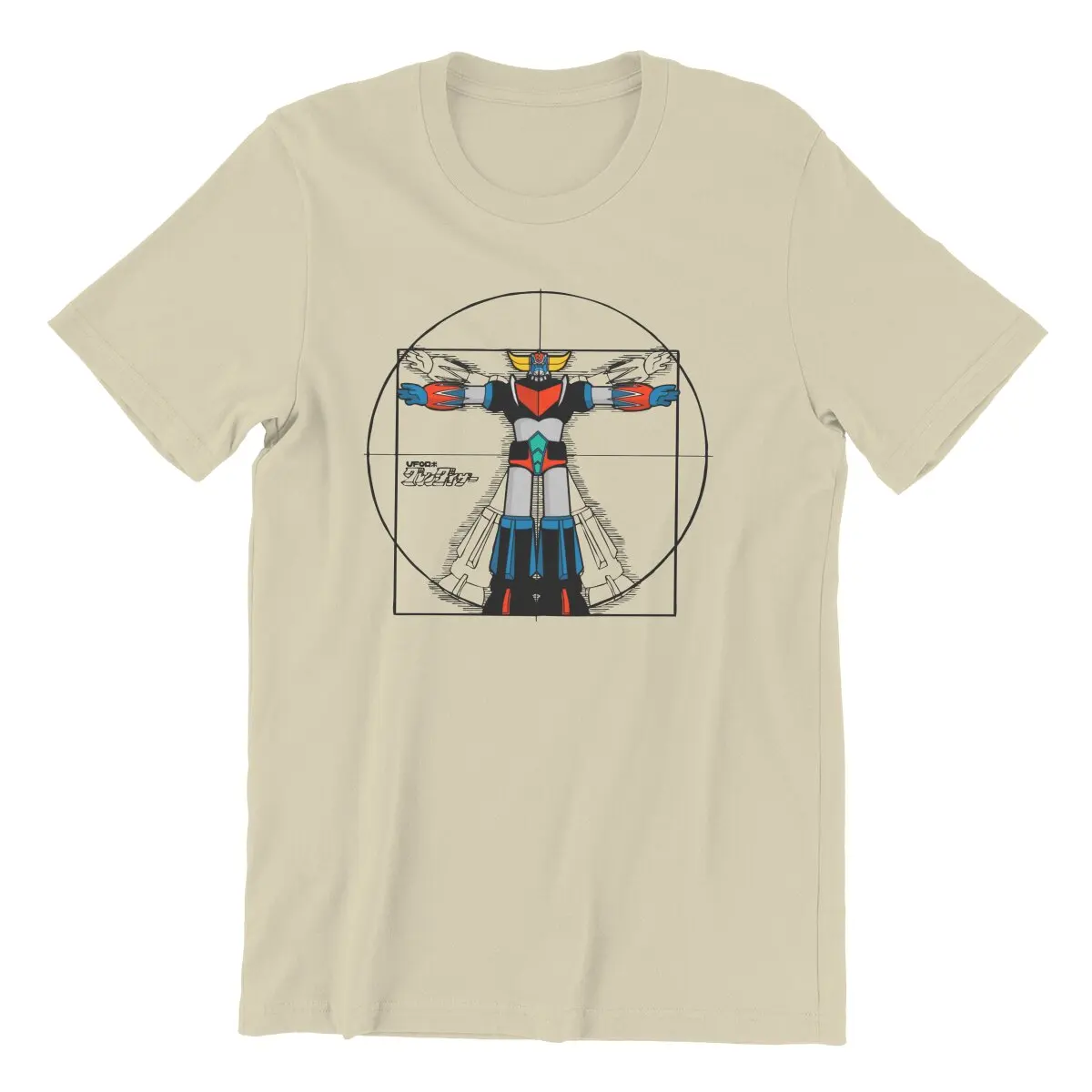 Men 192 Vitru Grendizer Goldorak UFO Robot T Shirt  100% Cotton Clothing Vintage Short Sleeve Tee Shirt Gift Idea T-Shirts