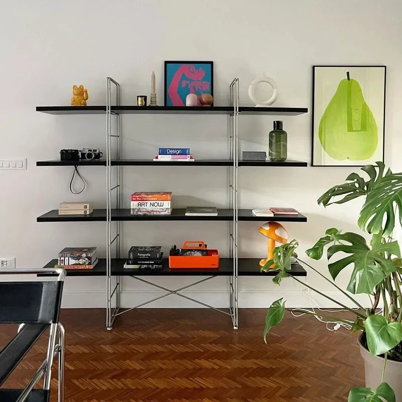 

Floor-to-ceiling shelves, multi-layer simple storage shelves, medieval display shelves