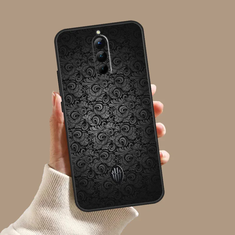 Чехол с черным художественным узором для ZTE Nubia Red Magic 11 9S 8S 8 9 10 10S Pro Plus 6 7 6S 7S Pro 5G 6R 10 Air Cover
