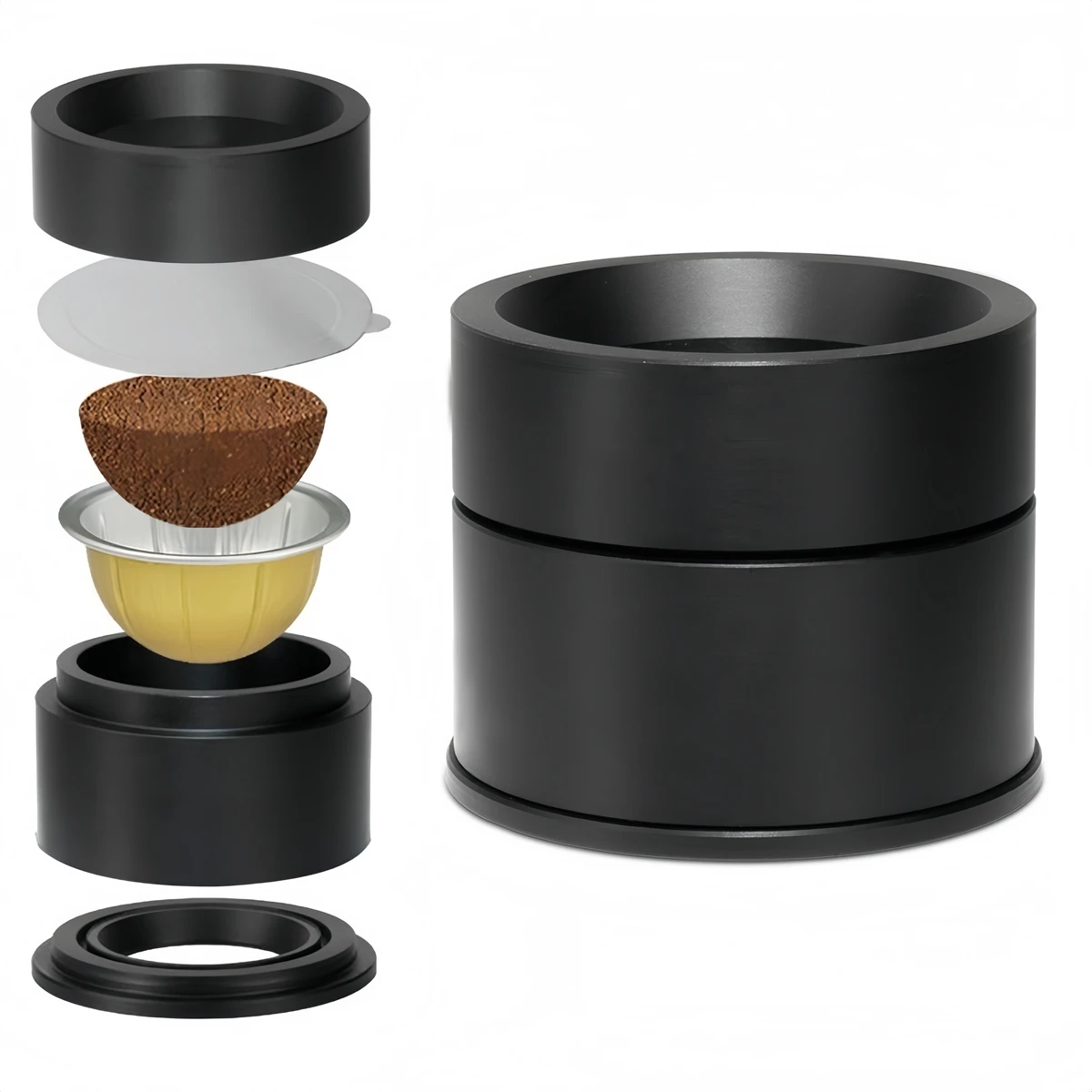 Reusable Coffee Capsule Refilling Holder Kit for Pods Compatible with Most Coffee Machines Convenient and Eco Friendly