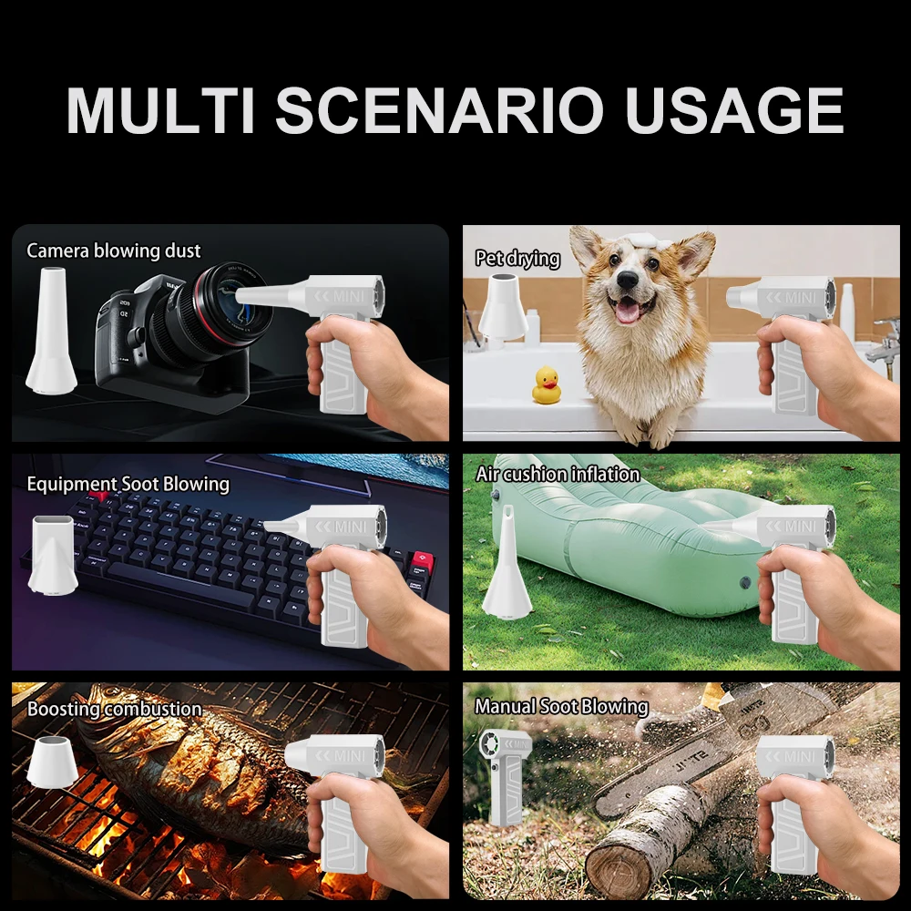 135000 rpm 4000 mAh turbo fan high speed blizzard snow blower dust blower violent fan brushless motor car cleaning