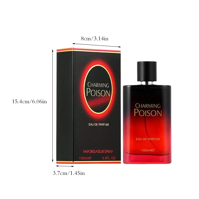 Parfum de luxe pour femmes, format voyage 100 ml, eau de toilette boisée haut de gamme, grande capacité, spécialement conçu pour rehausser votre charme naturel