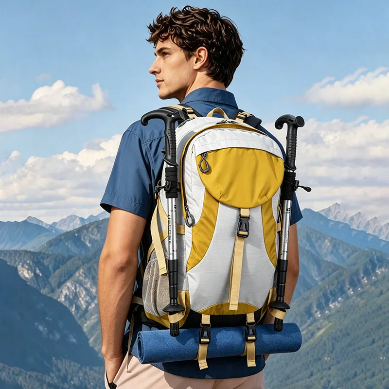 New 40L Mountaineering Bag Large Capacity Outdoor Backpack Waterproof Professional Men Women Lightweight Backpack Travel Bag