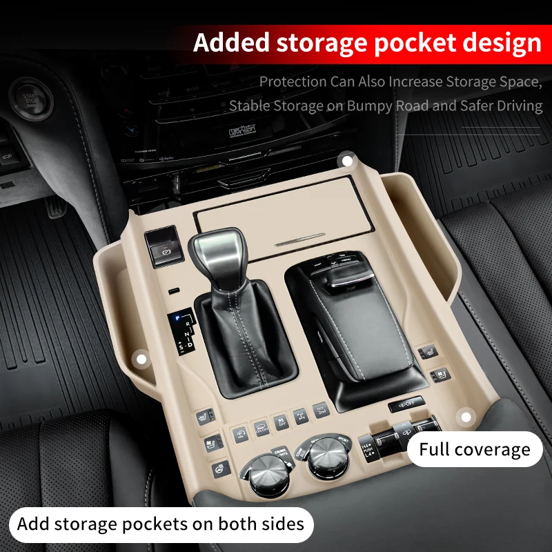 For 2008-2021 Lexus LX570 LX450d Center Console Silicone Cover