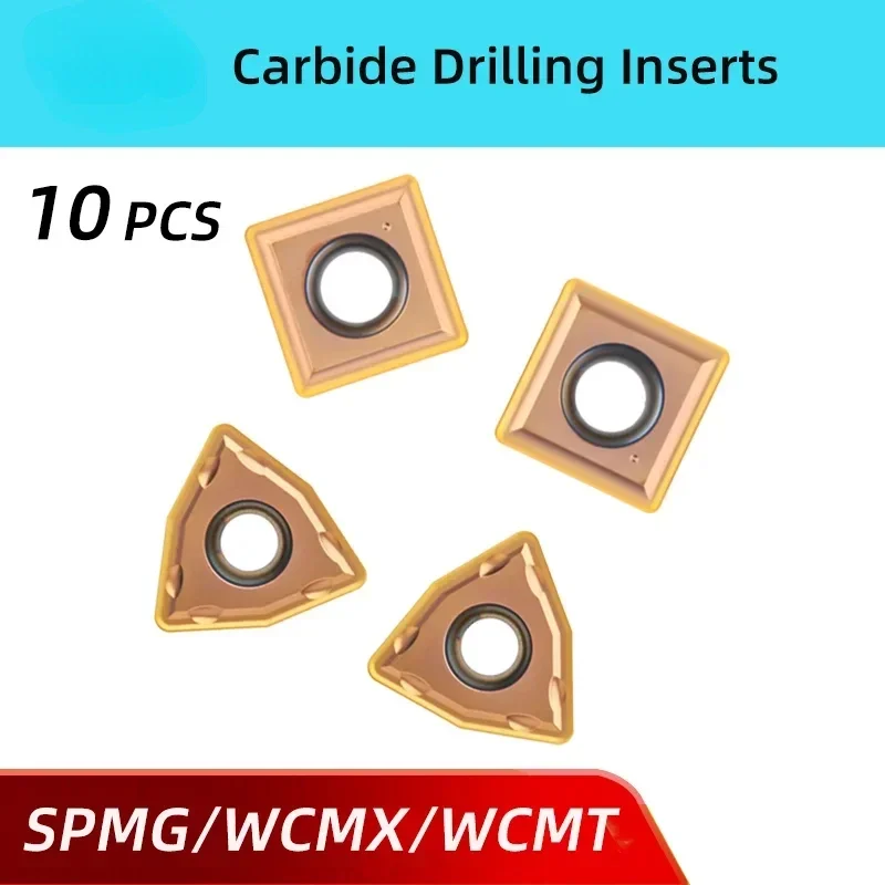 10pc WCMX 030208 040208 WCMT U Drill Blade Fast Carbide Insert SPMG SPMG050204 060204 07T308 090408 110408 WCMT050308 WCMT06T308