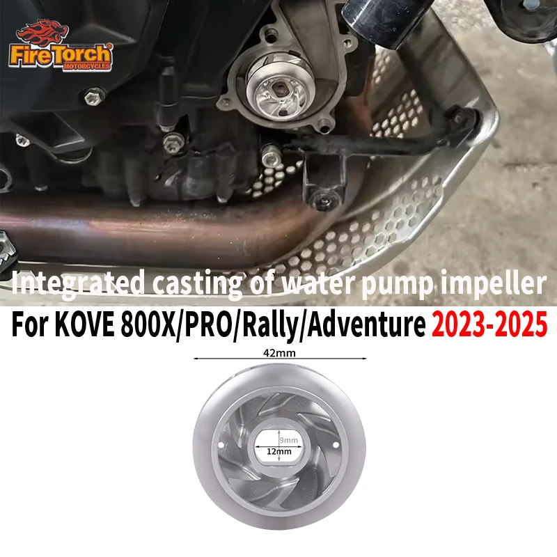 

For KOVE 800X 800X PRO Rally Adventure 2023 2024 2025 Motorcycle Accessories Original Size Aluminum Water Pump Impeller Turbine