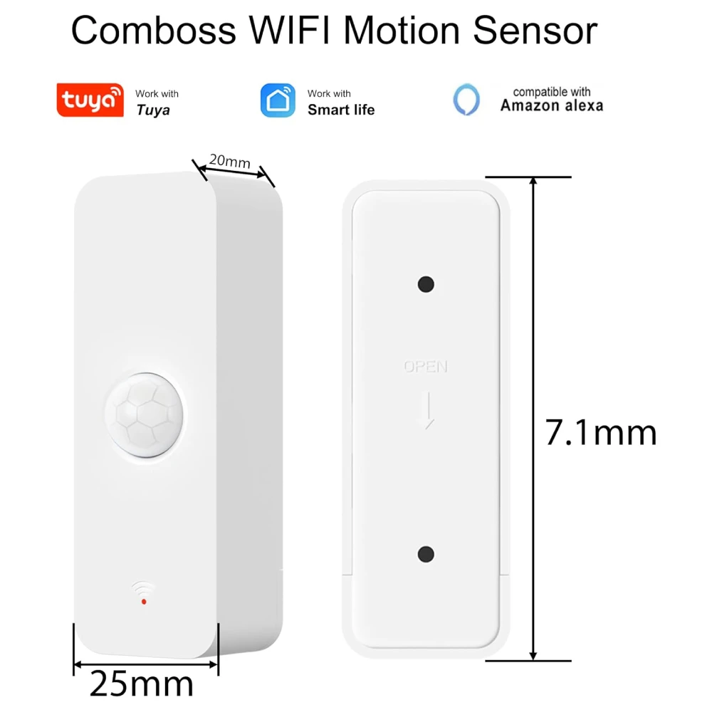 Zigbee PIR Sensor gerak WiFi, rumah pintar detektor inframerah tubuh manusia perlindungan keamanan aplikasi hidup pintar