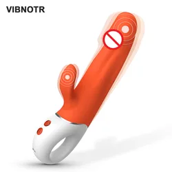 Rabbit Dildo Vibrator for Women Powerful G-spot Clit Clitoris Stimulator Female Masturbator Vibrating Sex Toys for adults