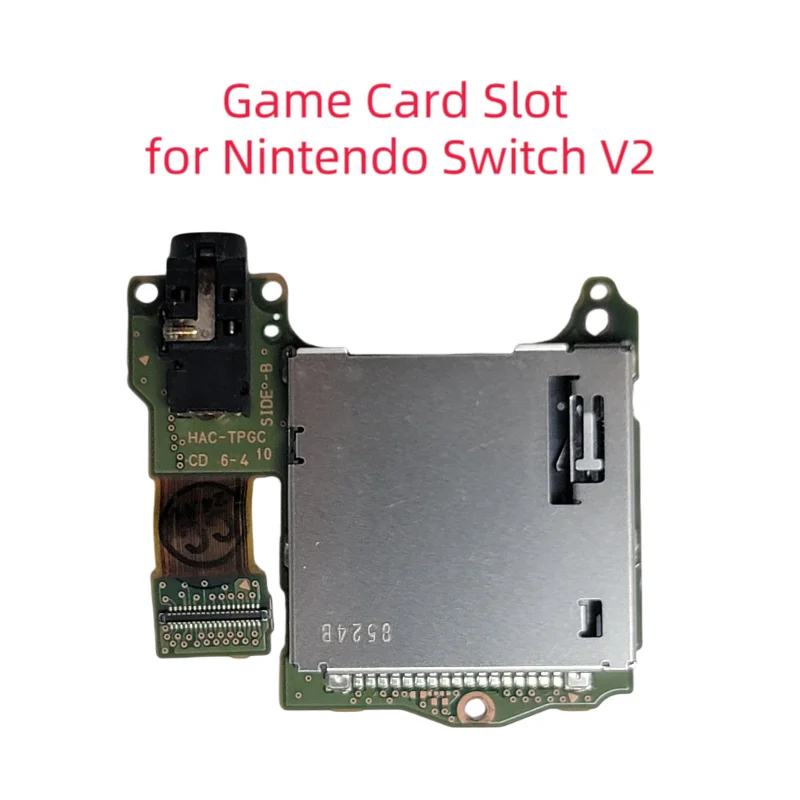1 יחידה מחליף קורא כרטיסי משחק יציאת אוזניות לקונסולת NS switch V2 חלקי תיקון חריץ הקלטה
