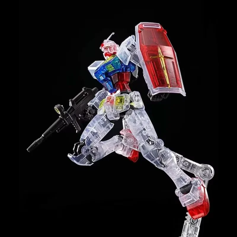 XD GTO Ganso Yuanzu Color Transparent Version RX-78-2 HG 1/144 Assemble The Model Action Figure Decorative Toy Gift Collectible