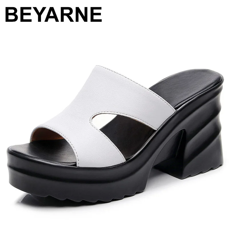 

High Heels Women Slippers Platform Fashion Shoes Woman's Heeled Sandals New Designer Casual Slides Cozy