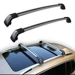 2Pcs Roof Bars For Volvo XC60 2013 - 2018 Aluminum Alloy Side Bars Cross Rails Roof Rack Luggage With Side Rails Anti-Theft Lock